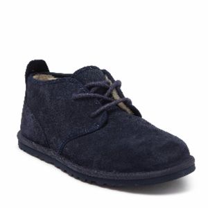 USED UGG Men Blue Maksim Chukka Casual Suede  Fur Shoes Boots